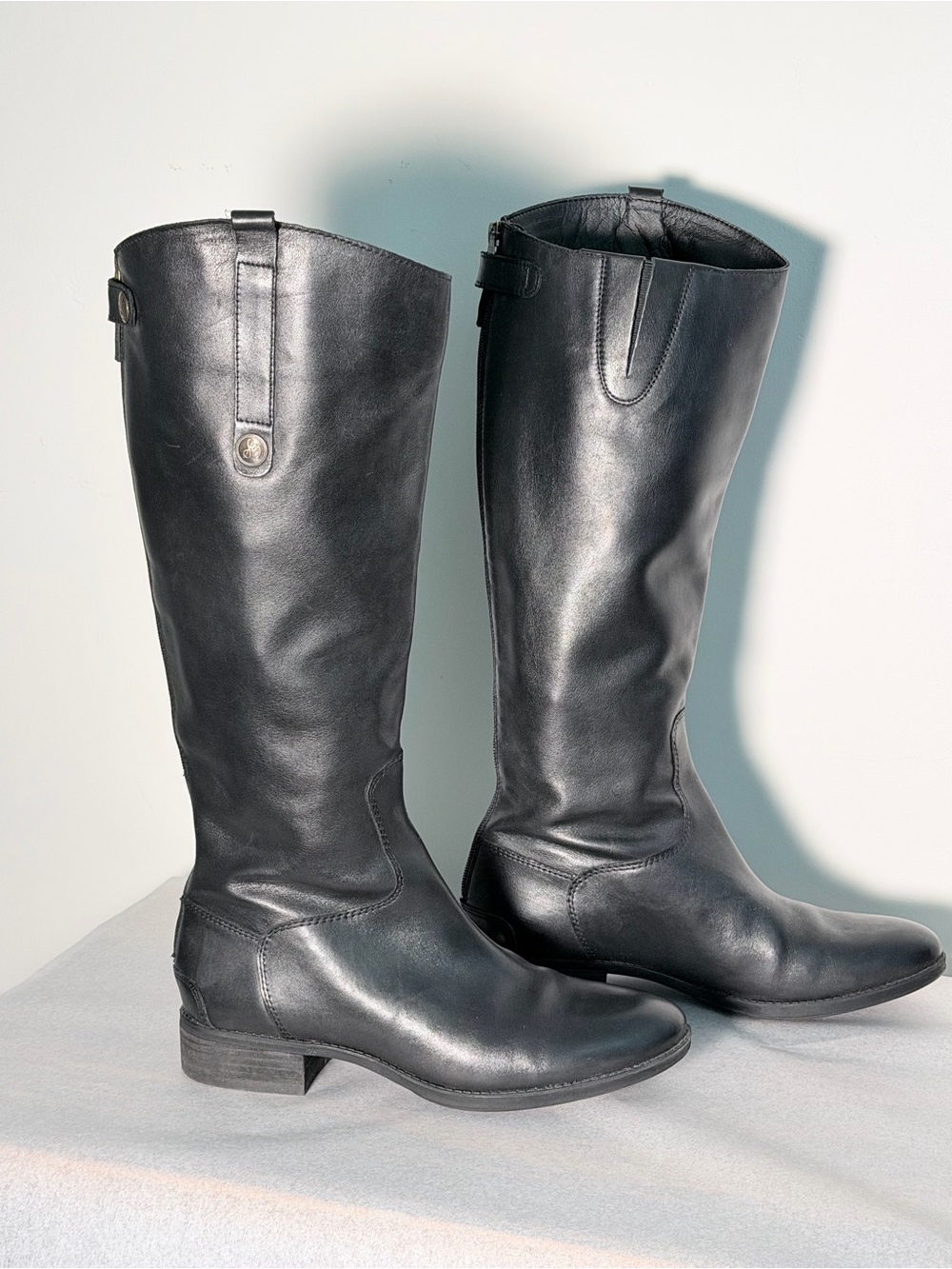Sam Edelman Womens Penny 2 Black Riding Boots Size 9